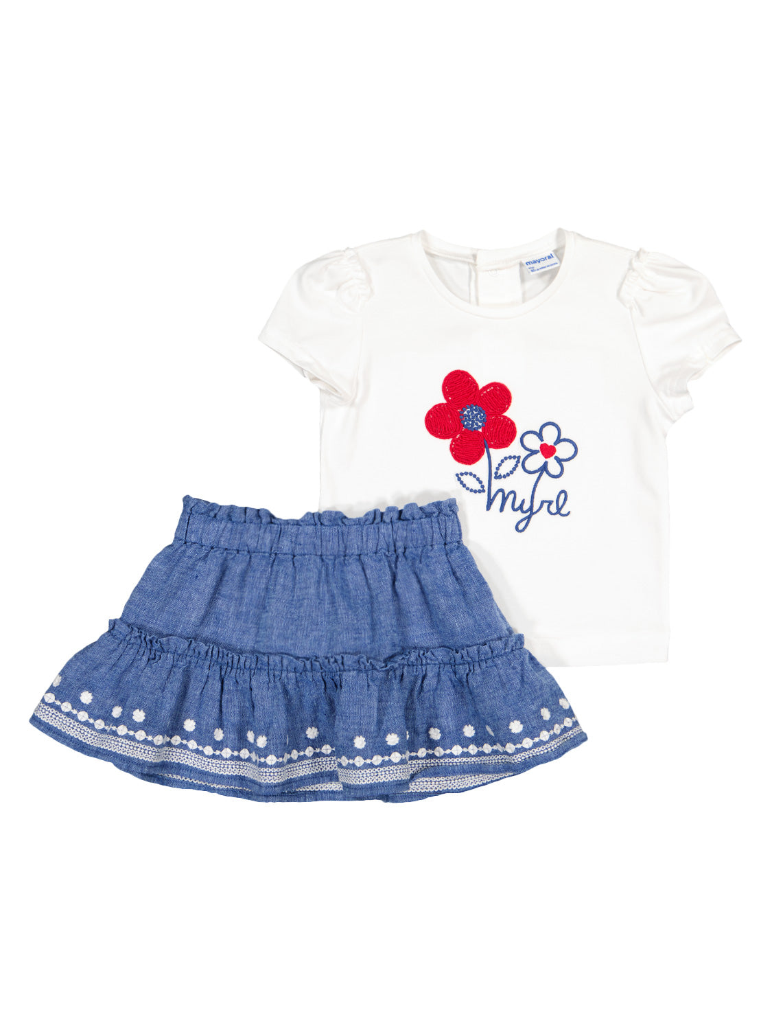 Mayoral Kids clothing set White in White 6908851561-1.jpg | NICKIS.com