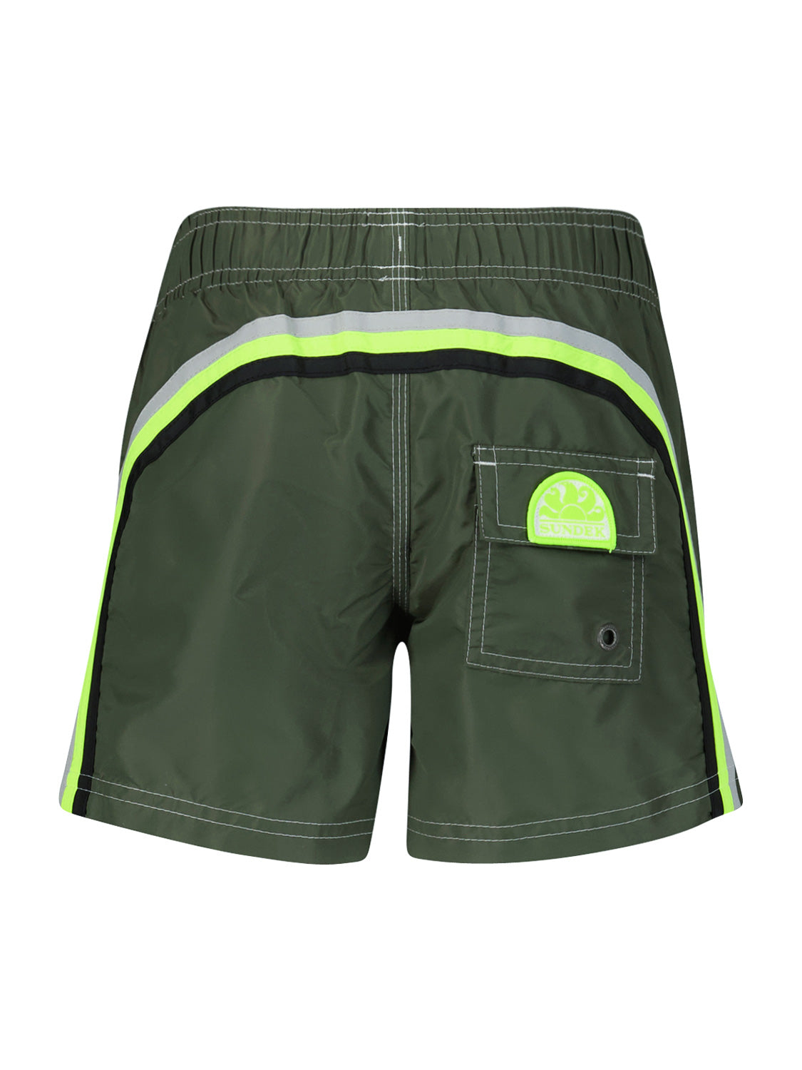 Sundek Kids swim shorts Olive Green in Olive Green 6908884111-5.jpg | NICKIS.com