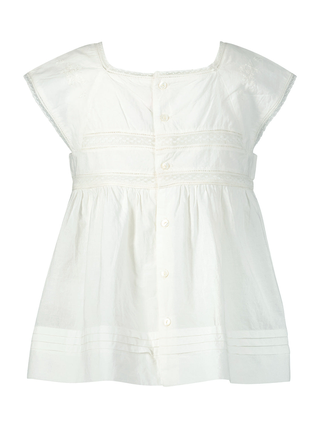 Bonpoint Kids blouse Flower White in White 6908921552-6.jpg | NICKIS.com