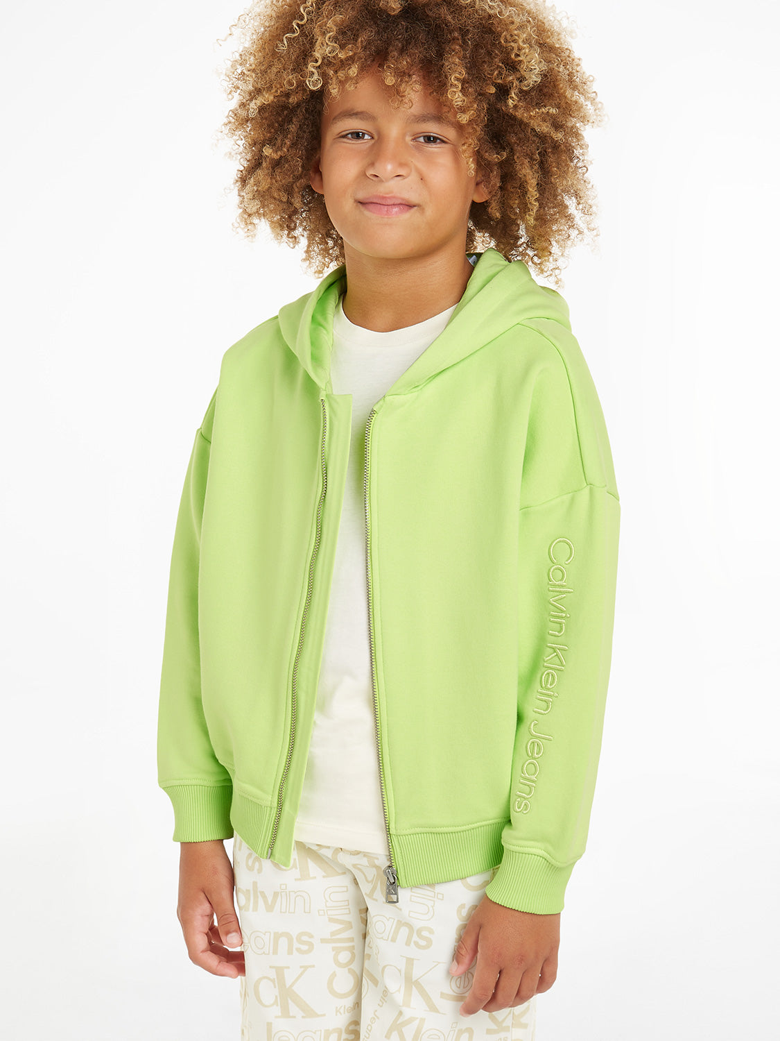 Calvin Klein Kids Sweat Jacket Neon in Neon 6909062334-2.jpg | NICKIS.com