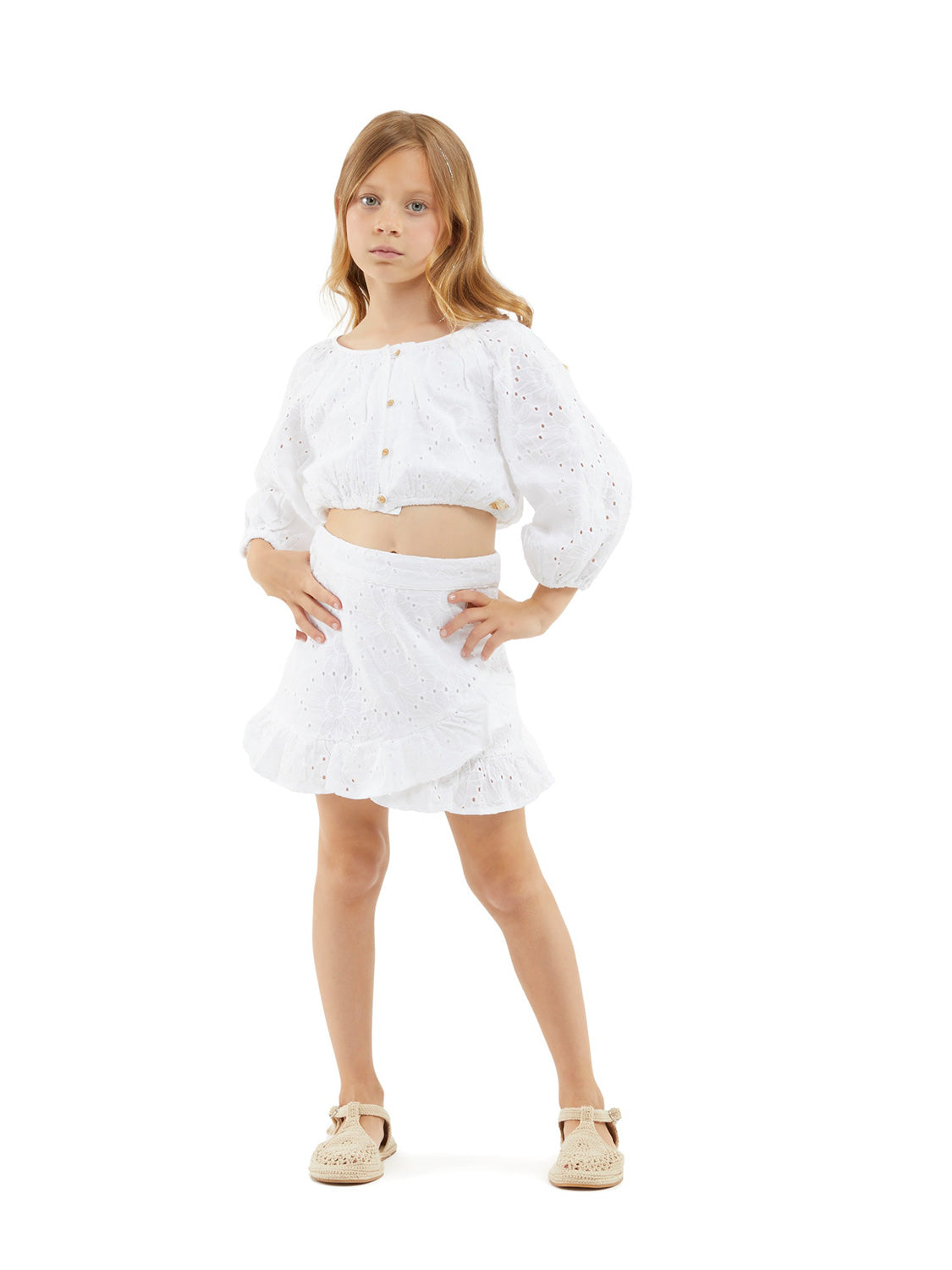 Guess Kids blouse White in White 6909218542-2.jpg | NICKIS.com