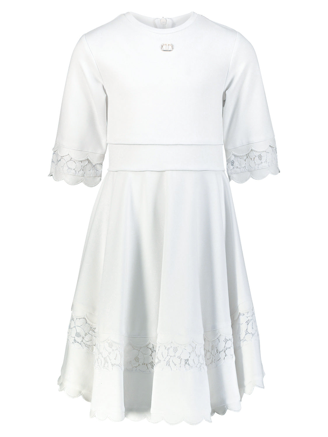 TWINSET Kids dress White in White 6909235491-1.jpg | NICKIS.com