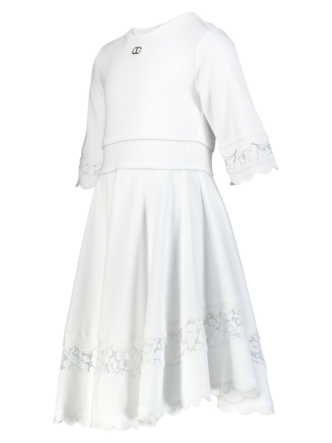 TWINSET Kids dress White in White 6909235491-4.jpg | NICKIS.com