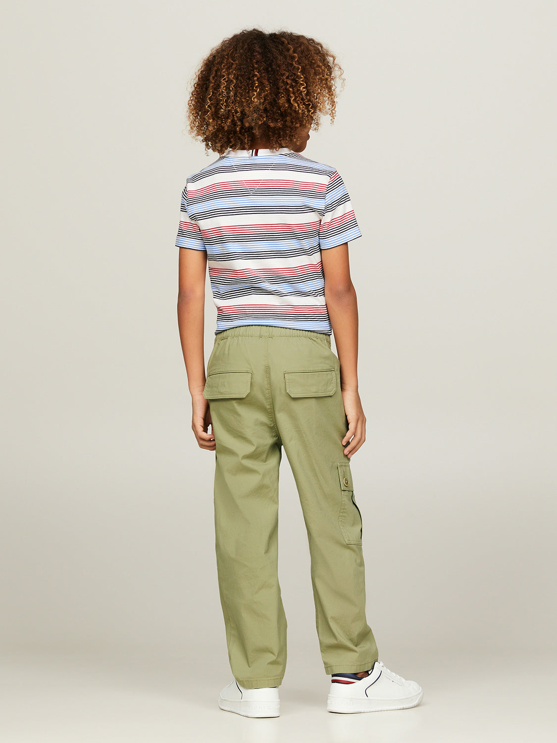 Tommy Hilfiger Kids pants Woven Wide Pocket Olive Green in Olive Green 6909343306-3.jpg | NICKIS.com