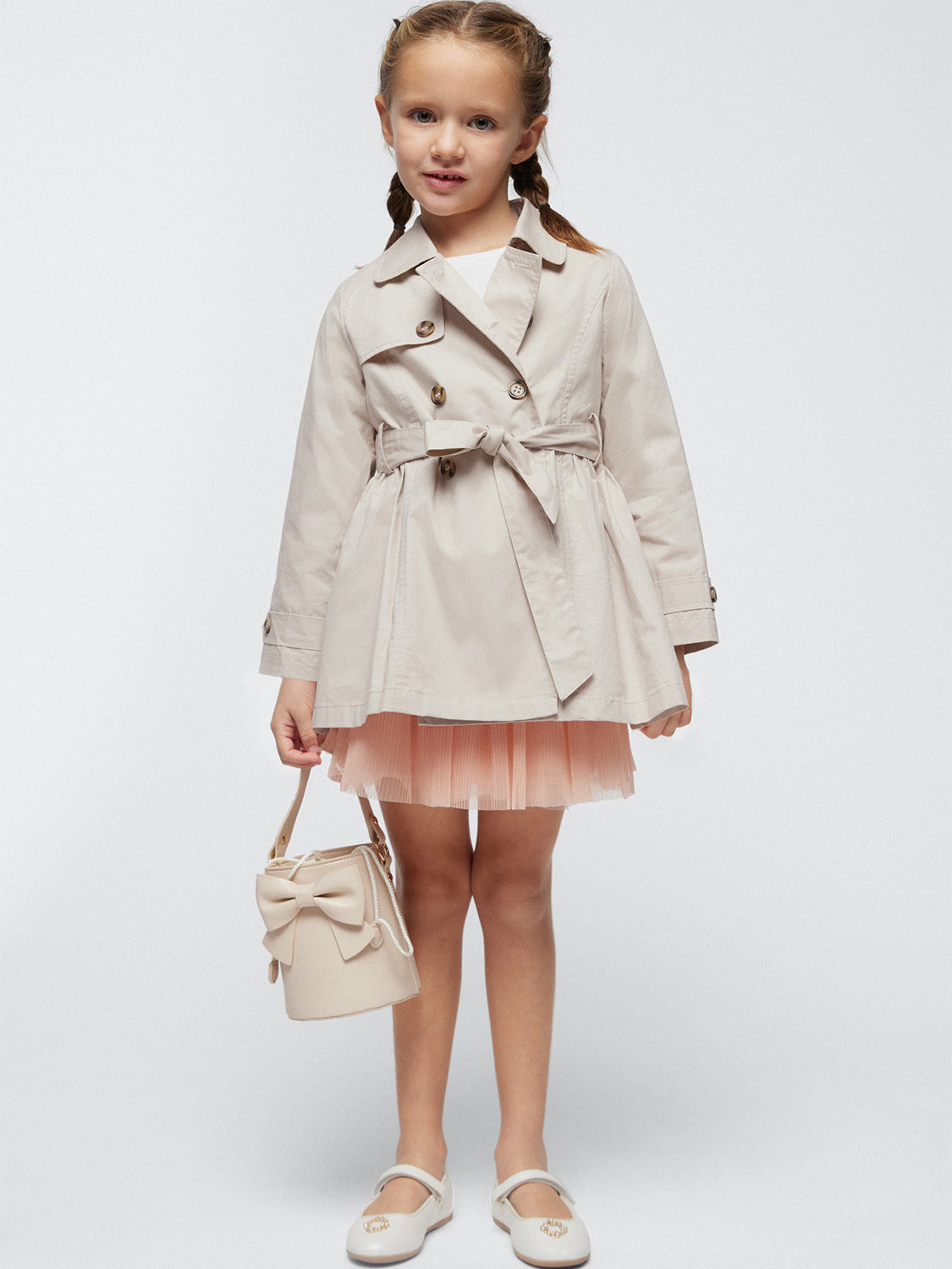 Mayoral Kids Trenchcoat Beige in Beige 6909370443-2.jpg | NICKIS.com