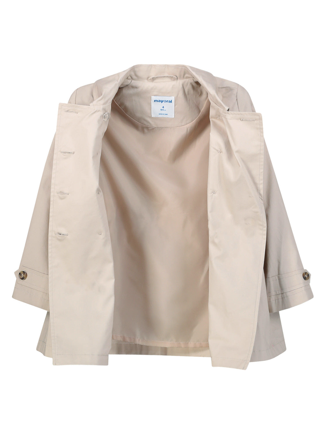 Mayoral Kids Trenchcoat Beige in Beige 6909370443-6.jpg | NICKIS.com