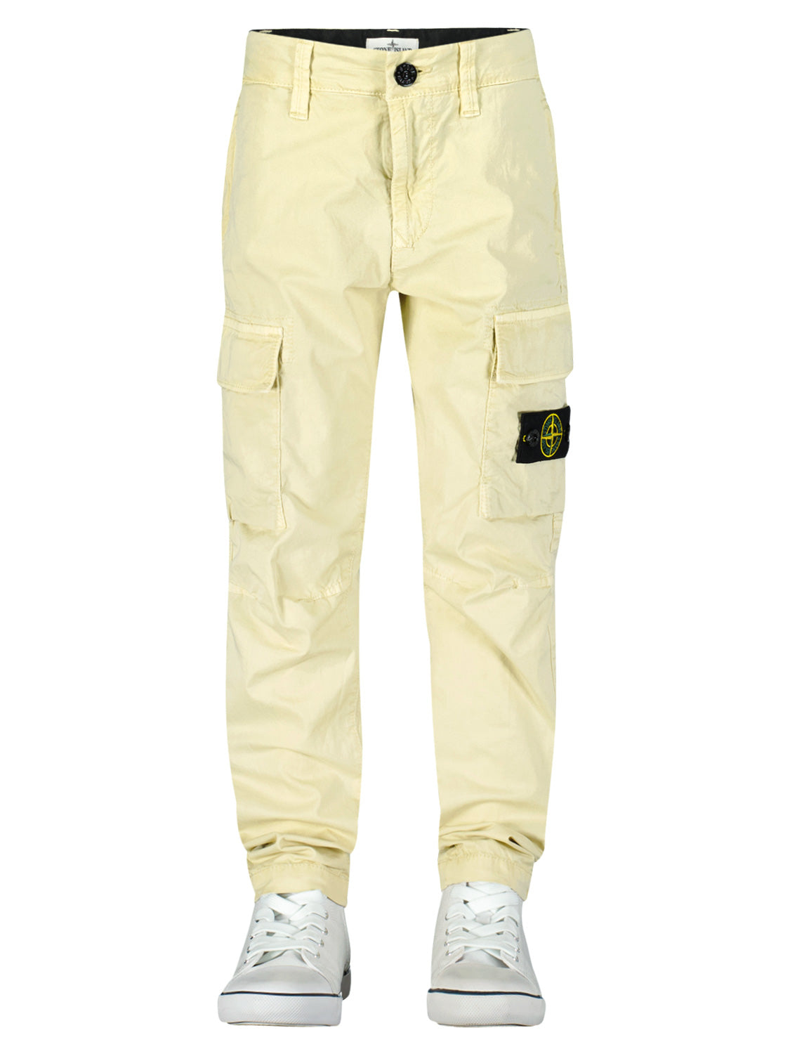 STONE ISLAND JUNIOR Kids Cargo Trousers Beige in Beige 6909613325-4.jpg | NICKIS.com