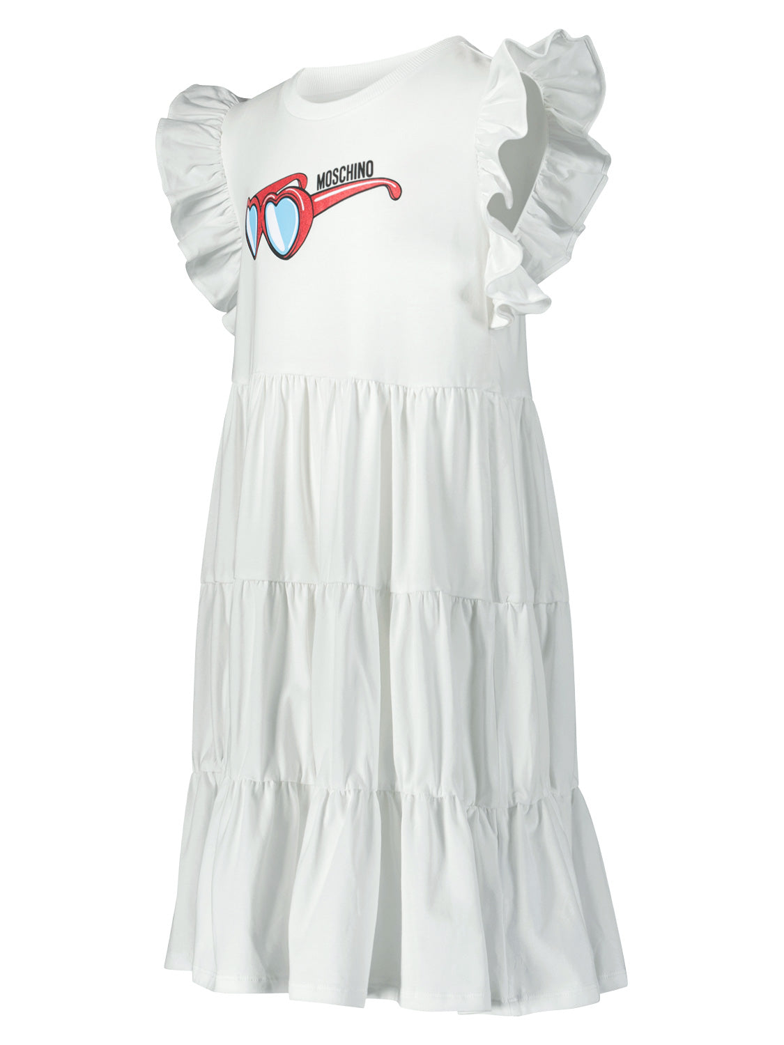 Moschino Kids dress White in White 6909655823-4.jpg | NICKIS.com