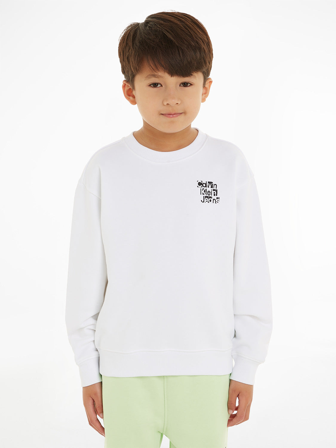 Calvin Klein Kids Sweatshirt White in White 6909763968-2.jpg | NICKIS.com