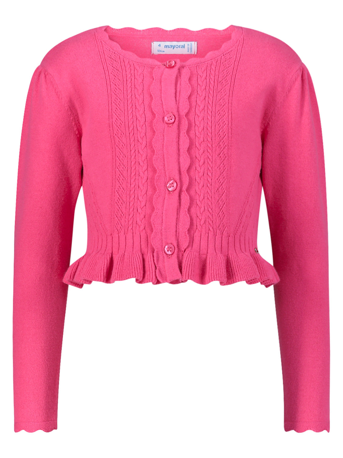 Mayoral Kids cardigan Fuchsia in Fuchsia 6909783633-1.jpg | NICKIS.com