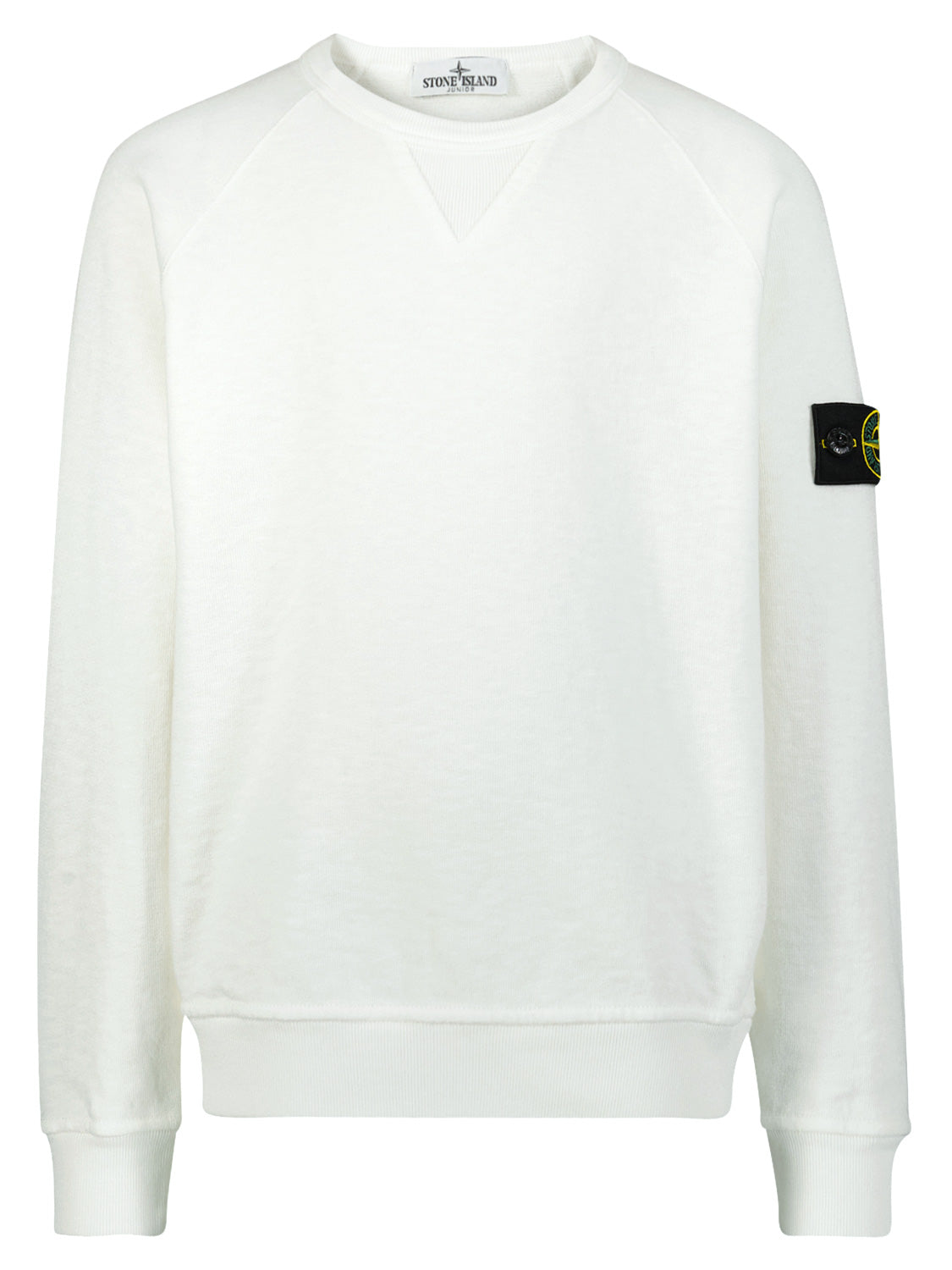 STONE ISLAND JUNIOR Kids Sweatshirt White in White 6909885405-1.jpg | NICKIS.com