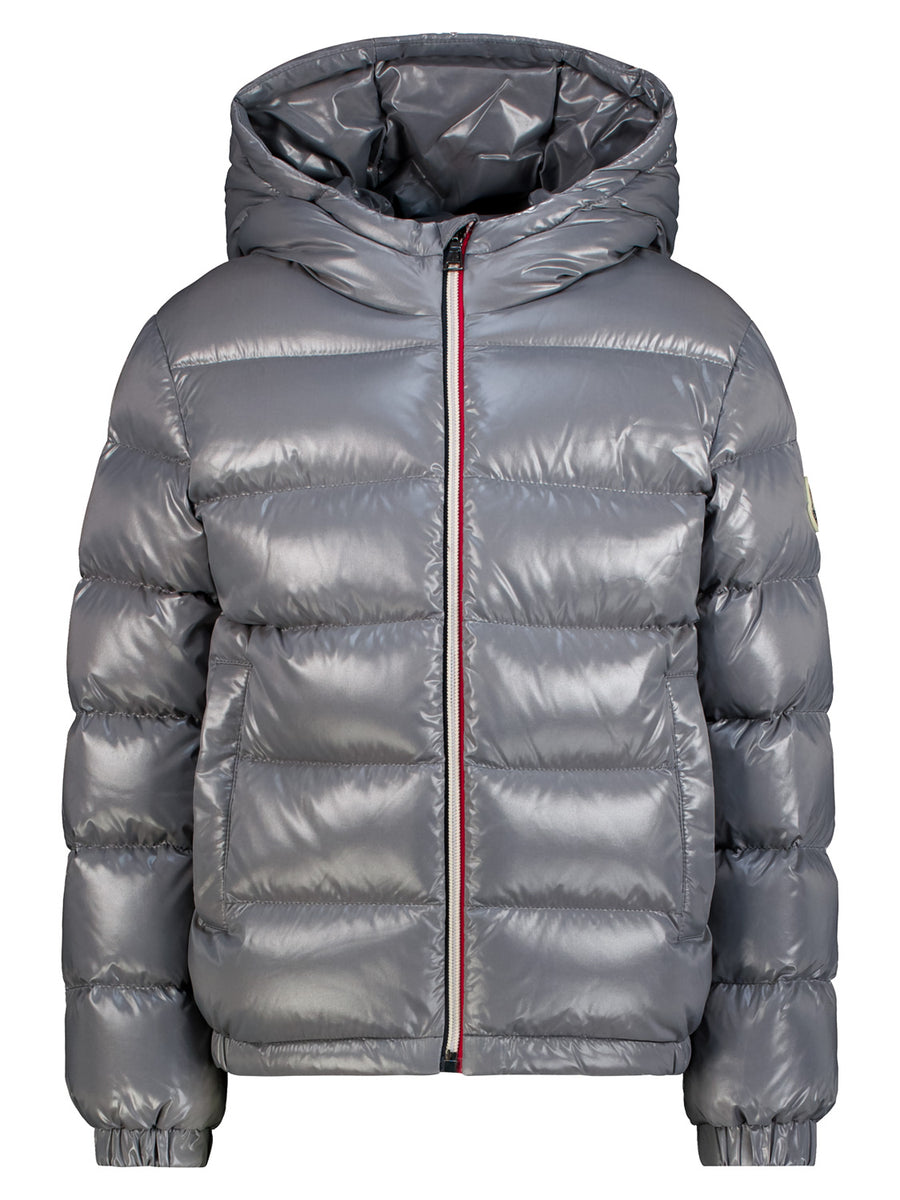 モンクレール　フリースジャケット　グレー　4anni 104cm Moncler Enfant Down Jacket Aubert Grey boys
