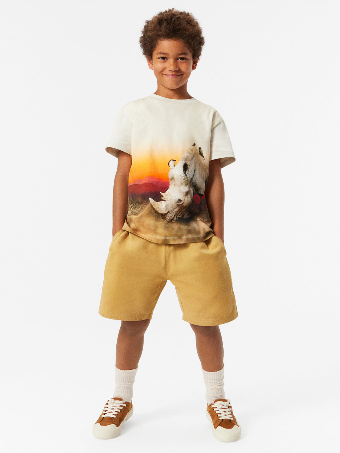 Molo Kids t-shirt Roxo Ivory in Ivory 7001612249-2.jpg | NICKIS.com