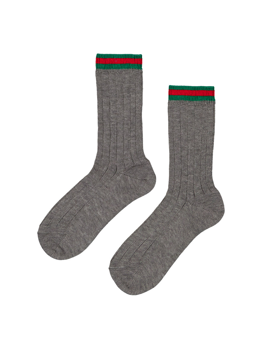 GUCCI GG Multistripes Knit ソックス 24-26cm 7002641593-