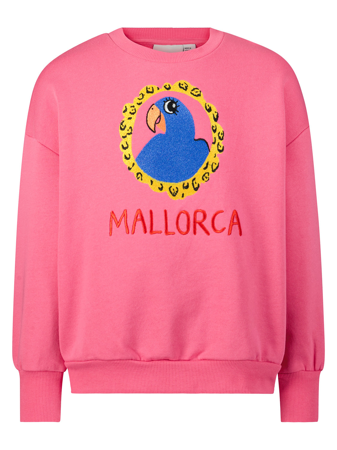 Mini Rodini Kids Sweatshirt Parrot Fuchsia in Fuchsia 7002959724-1.jpg | NICKIS.com