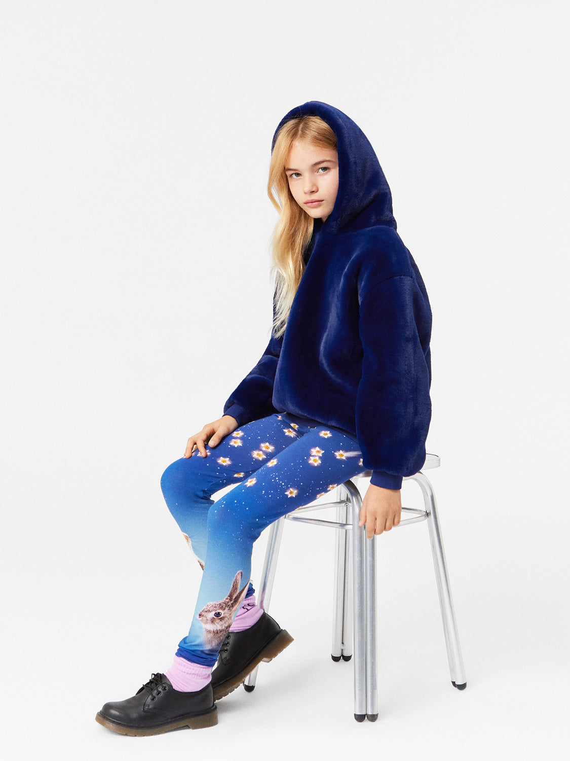 Molo Kids hoodie Maureen Blue in Blue 7004033913-2.jpg | NICKIS.com