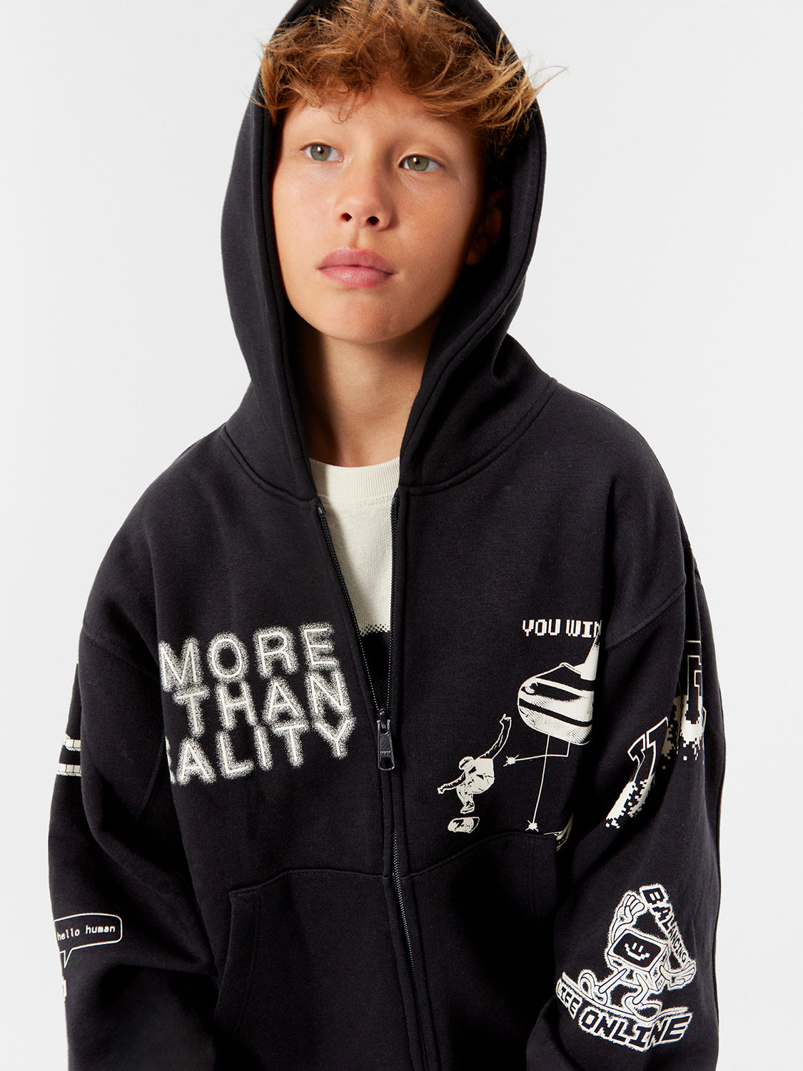 Molo Kids Sweat Jacket Mazz Black in Black 7005641836-9.jpg | NICKIS.com