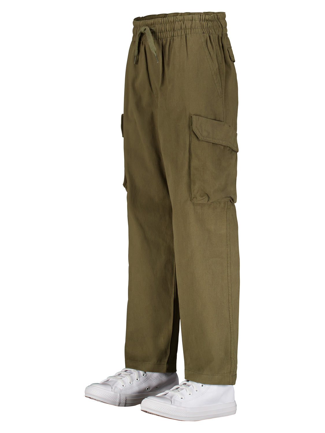 Molo Kids Cargo Trousers Argo Olive Green in Olive Green 7005928530-5.jpg | NICKIS.com