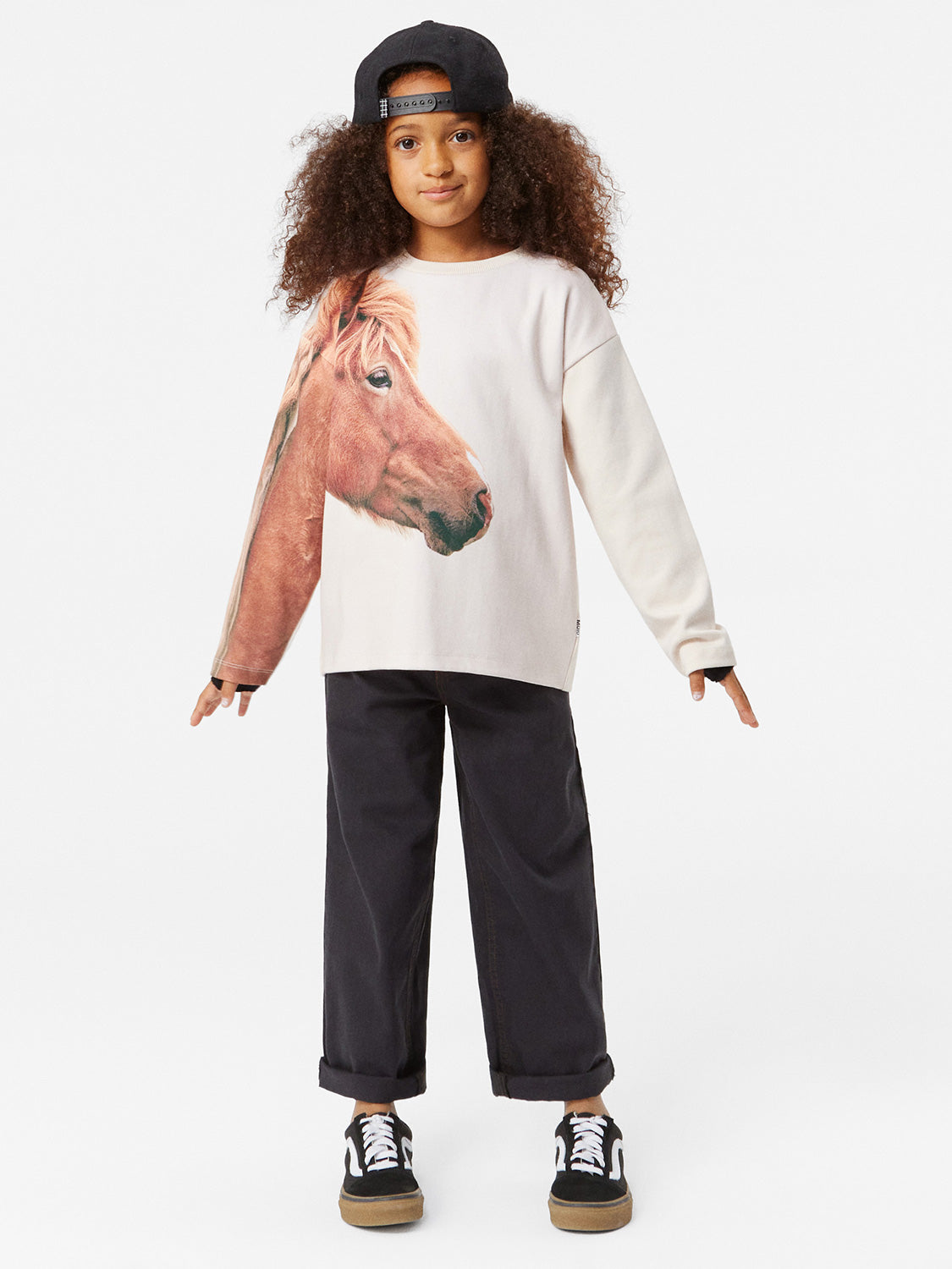 Molo Kids Sweatshirt Mountoo Apricot in Apricot 7006243447-2.jpg | NICKIS.com