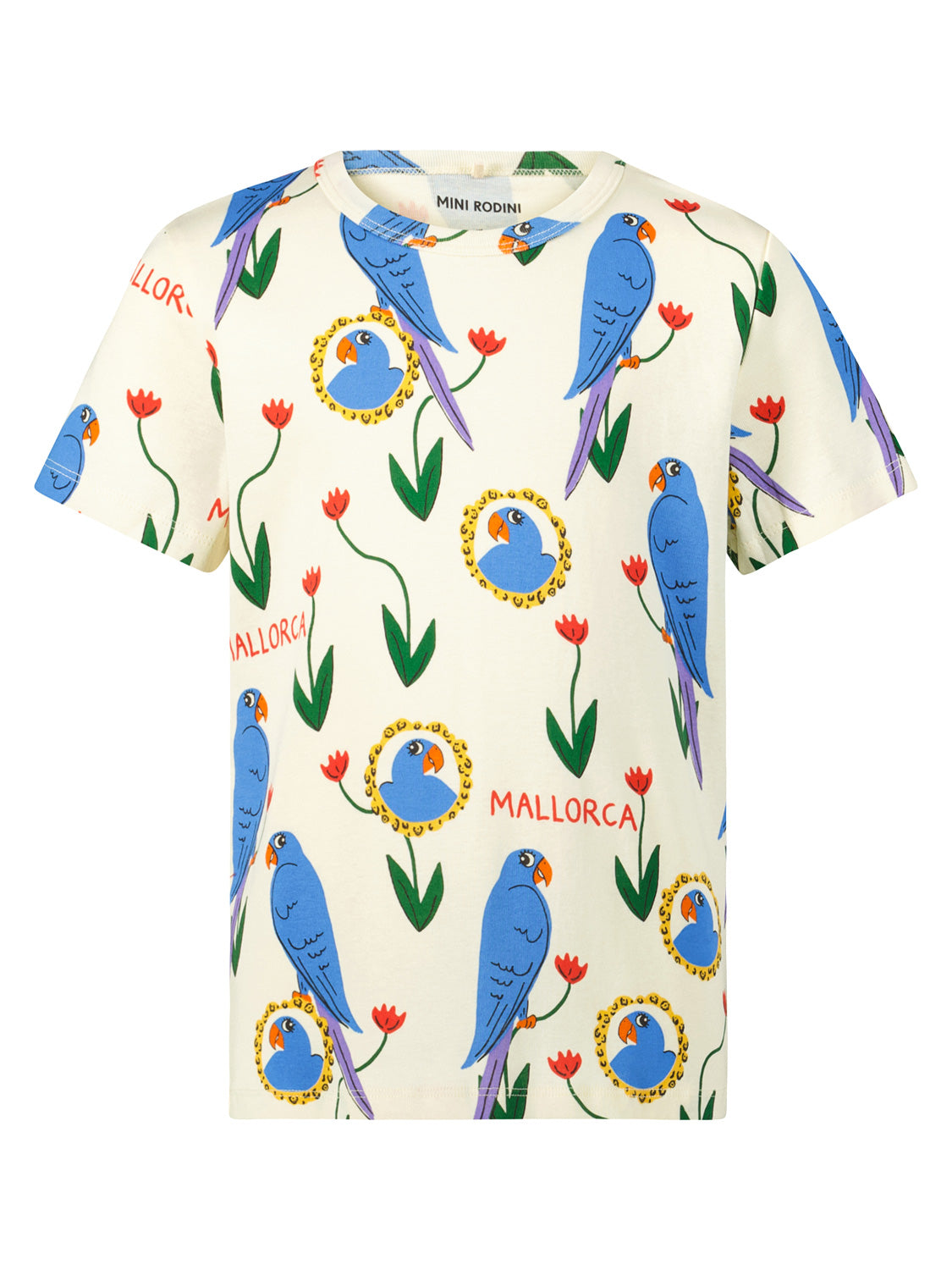 Mini Rodini Kids t-shirt Parrots  in  7006735652-1.jpg | NICKIS.com