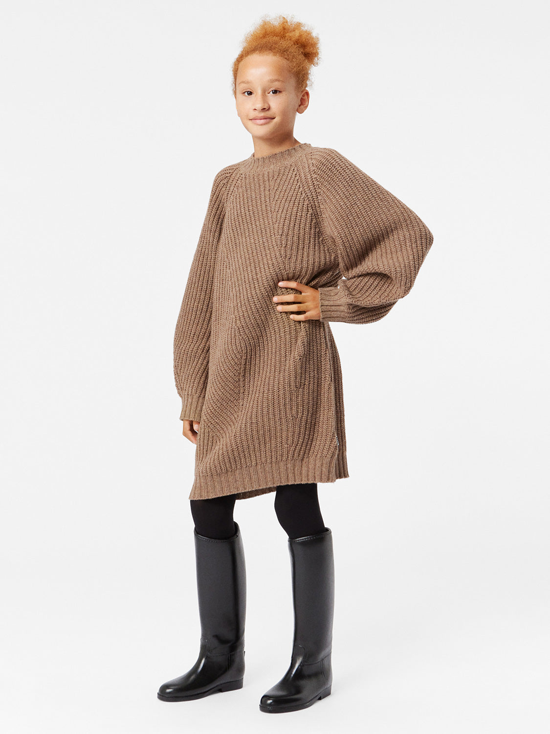 Molo Kids dress Corolle Brown in Brown 7006897506-2.jpg | NICKIS.com