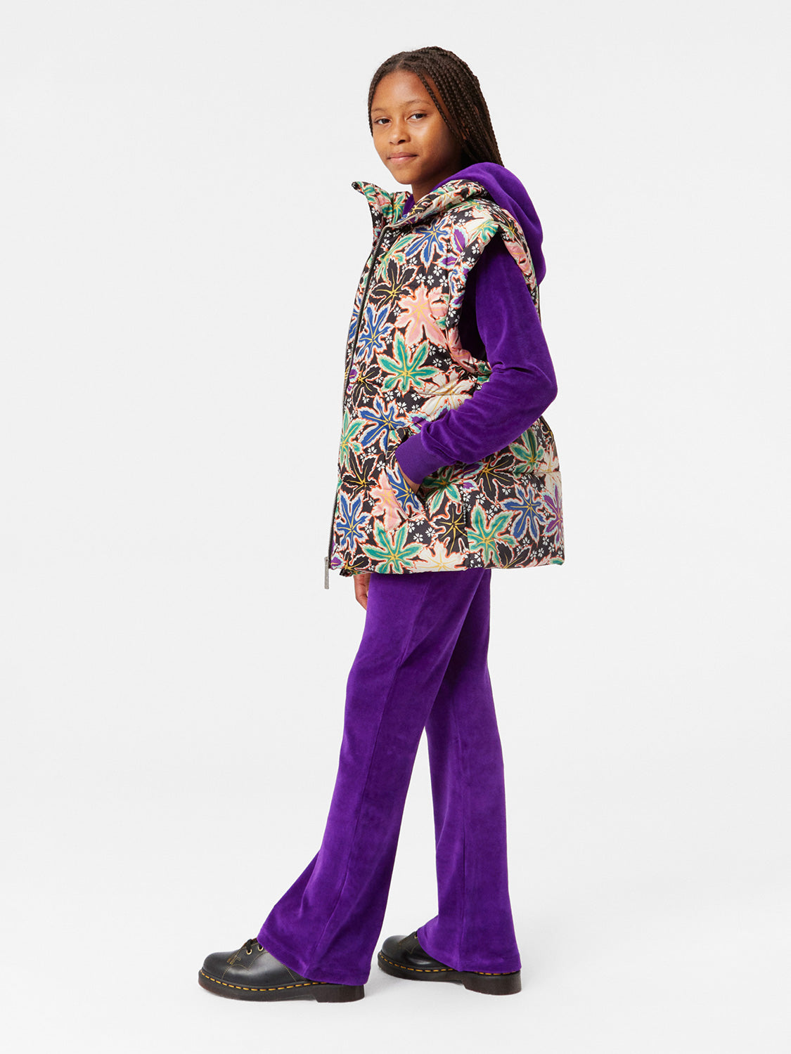 Molo Kids Sweat Jacket Milla Purple in Purple 7007422603-2.jpg | NICKIS.com