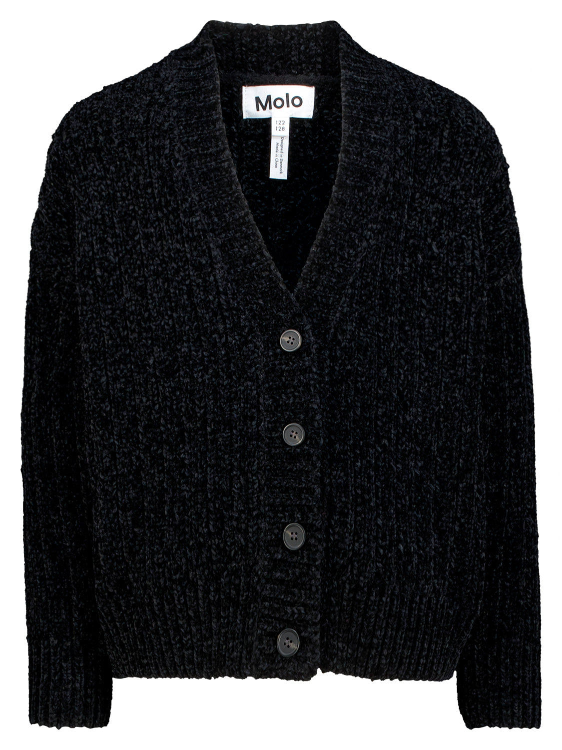 Molo Kids cardigan Gianna Black in Black 7007717184-1.jpg | NICKIS.com