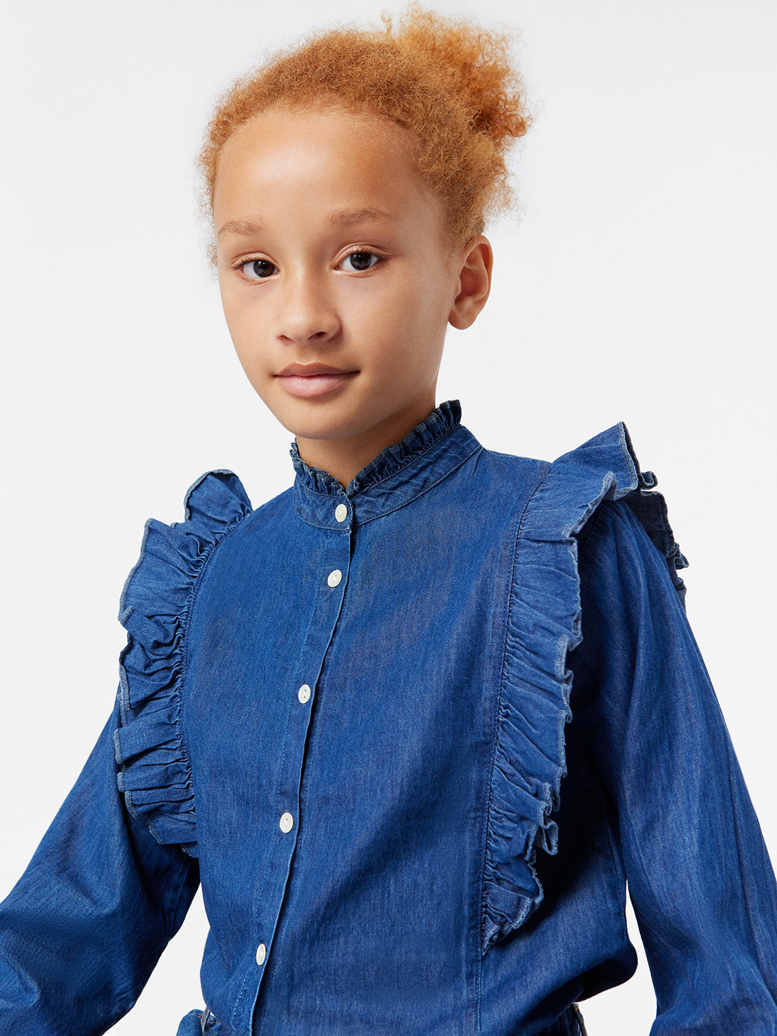 Molo Kids blouse Raphaella Navy in Navy 7008602207-9.jpg | NICKIS.com