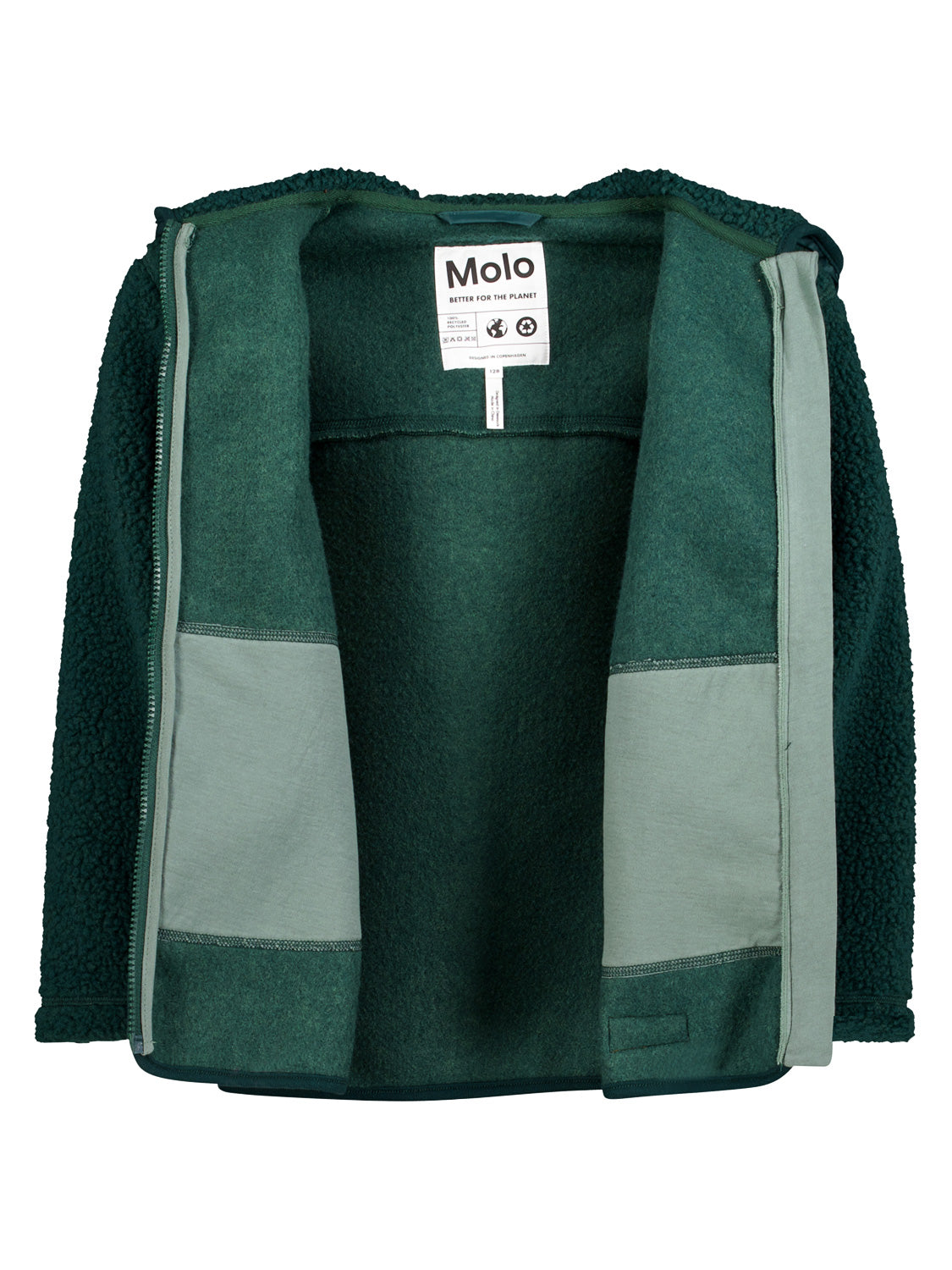 Molo Kids jacket Uberto Green in Green 7009409864-5.jpg | NICKIS.com