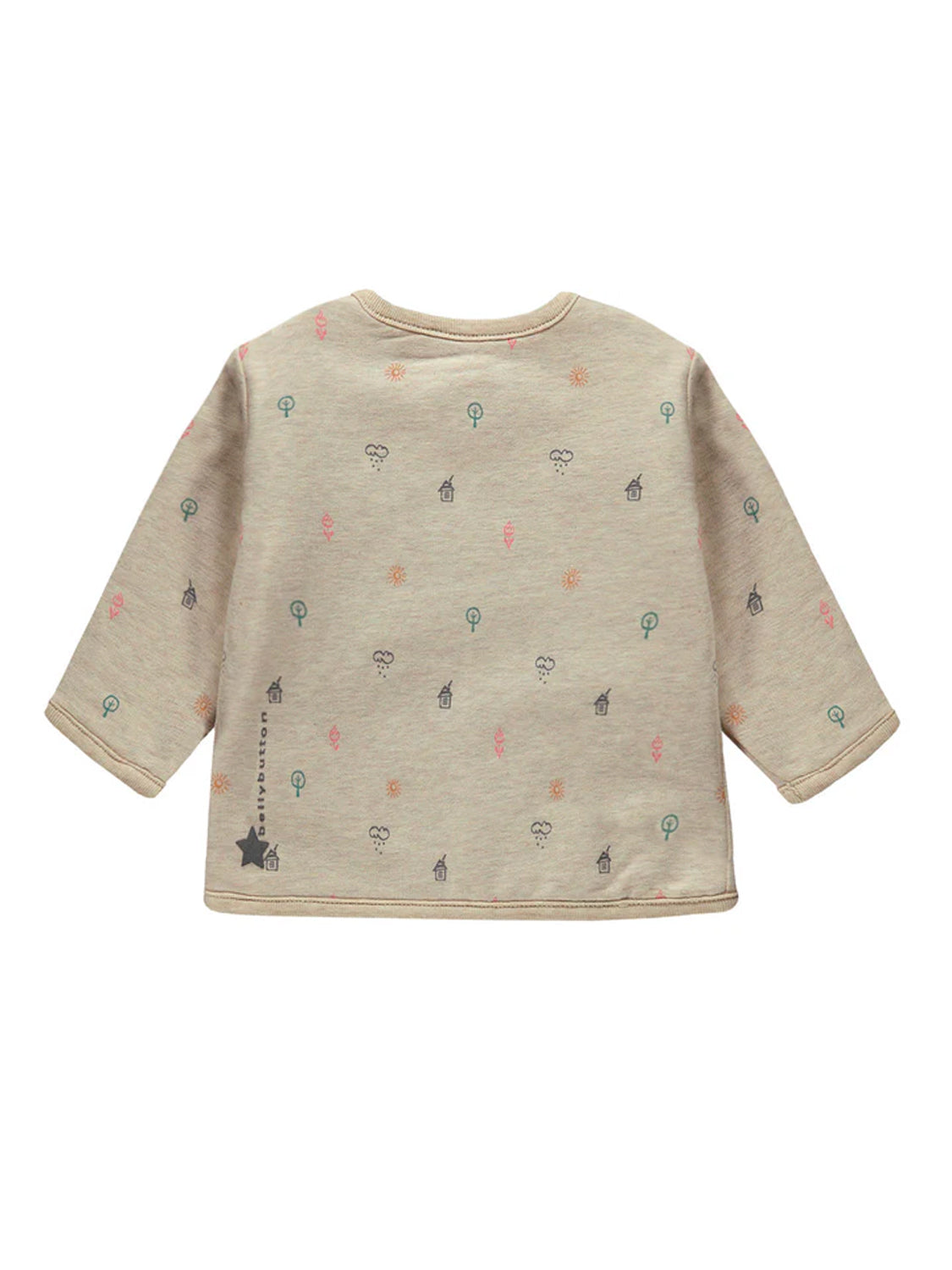 Sweatjacke Hello Sunshine Beige