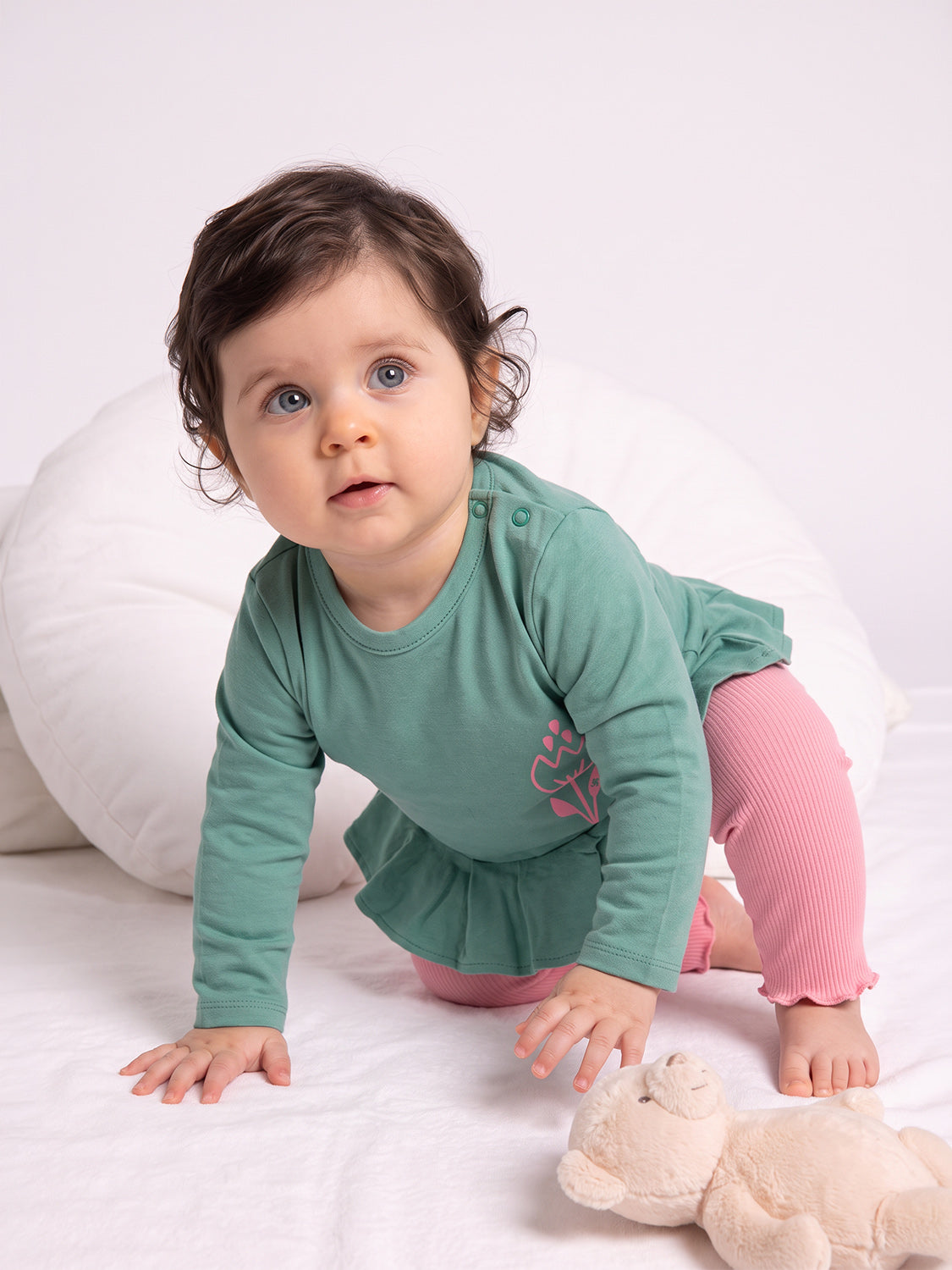 long-sleeve Hello Sunshine Green
