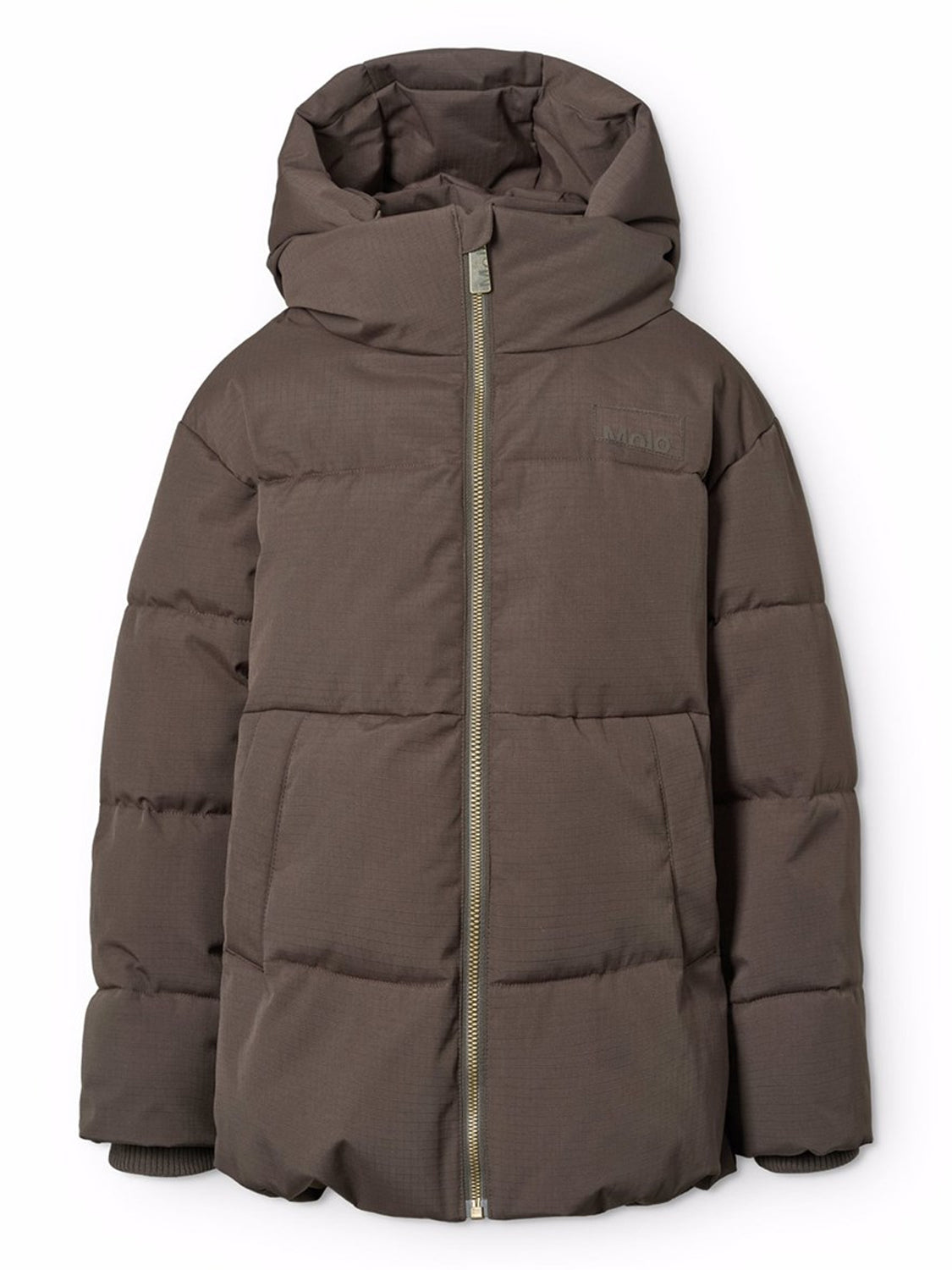 【極美品】H.S. Equipment コットンベロア　マオカラージャケット Molo Winter coat Hilo Brown boys
