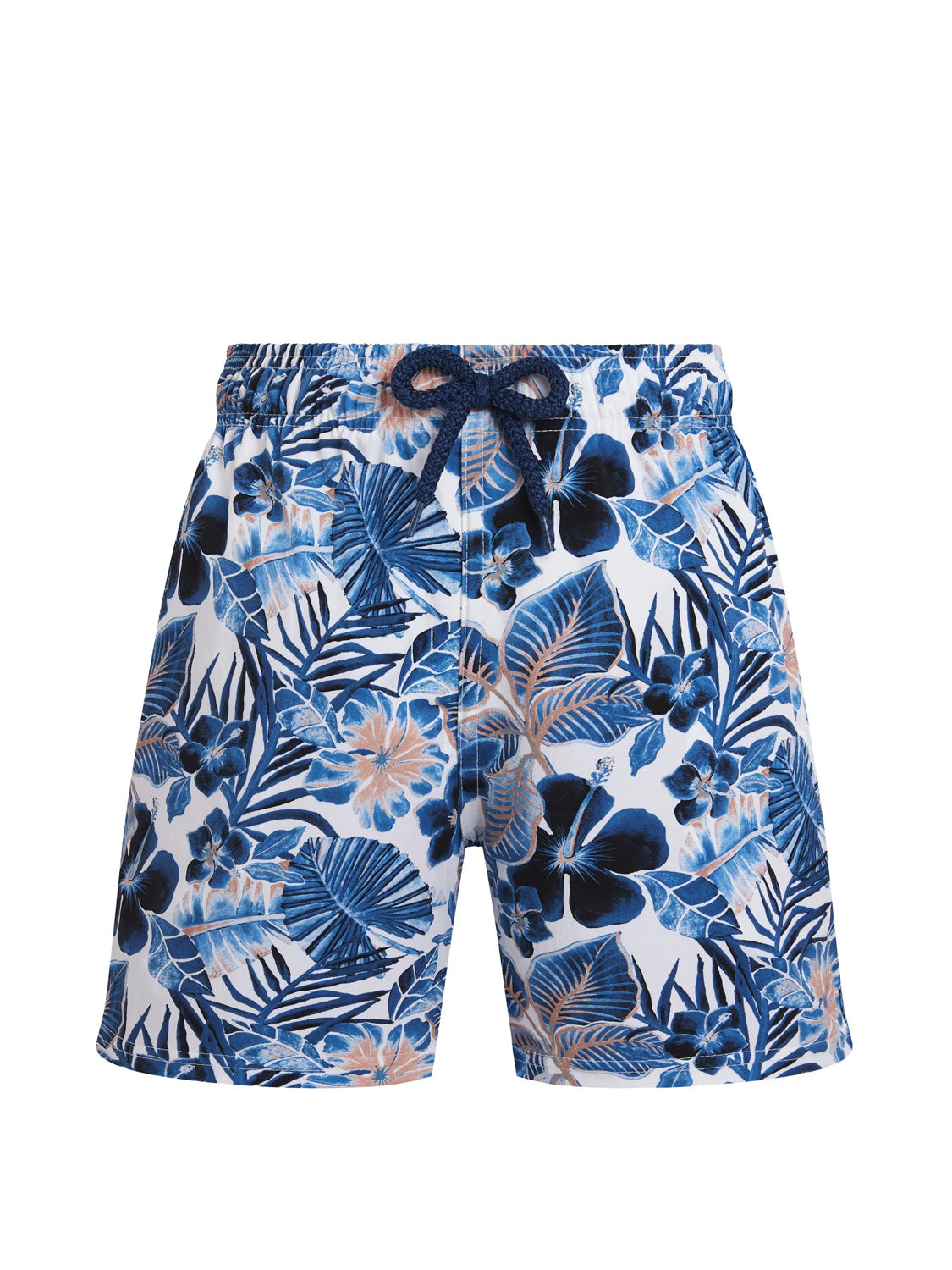Vilebrequin swim shorts Island Flowers Stretch White boys
