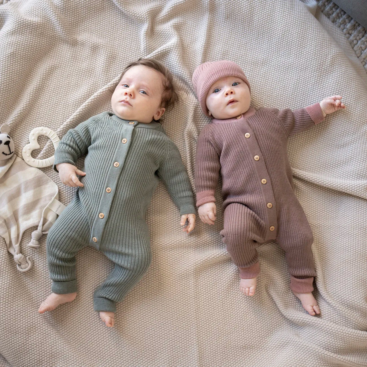 THE WOOLLY ONESIE TWO-TONE - graphite grey