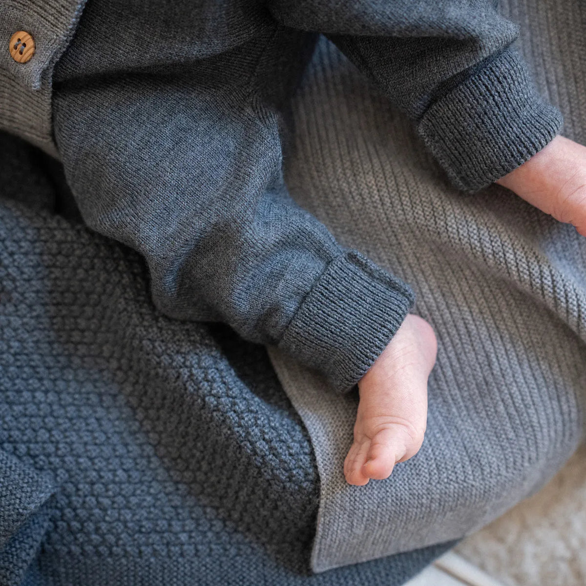 THE WOOLLY BABY PANTS - graphite grey