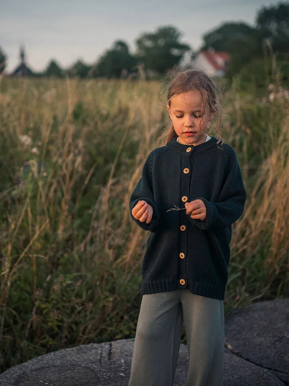 The Woolly Cardigan New Petrol