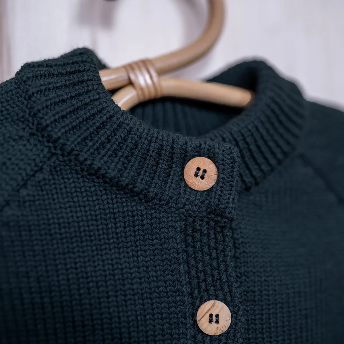 The Woolly Cardigan New Petrol