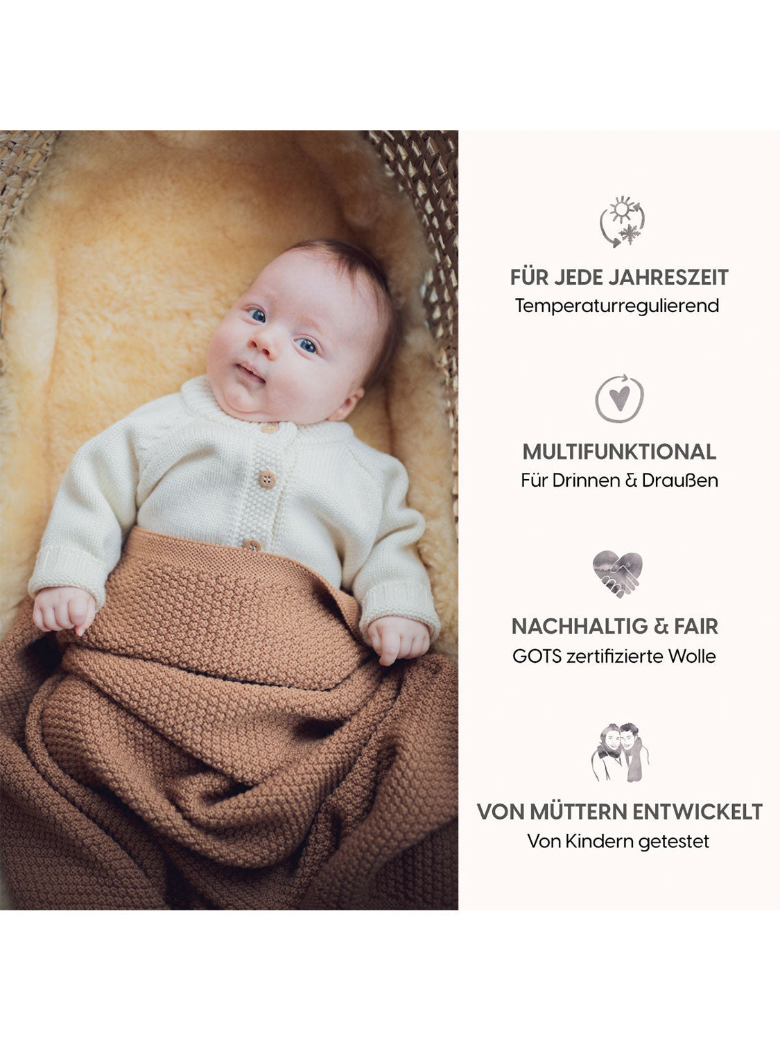 THE WOOLLY BLANKET - camel