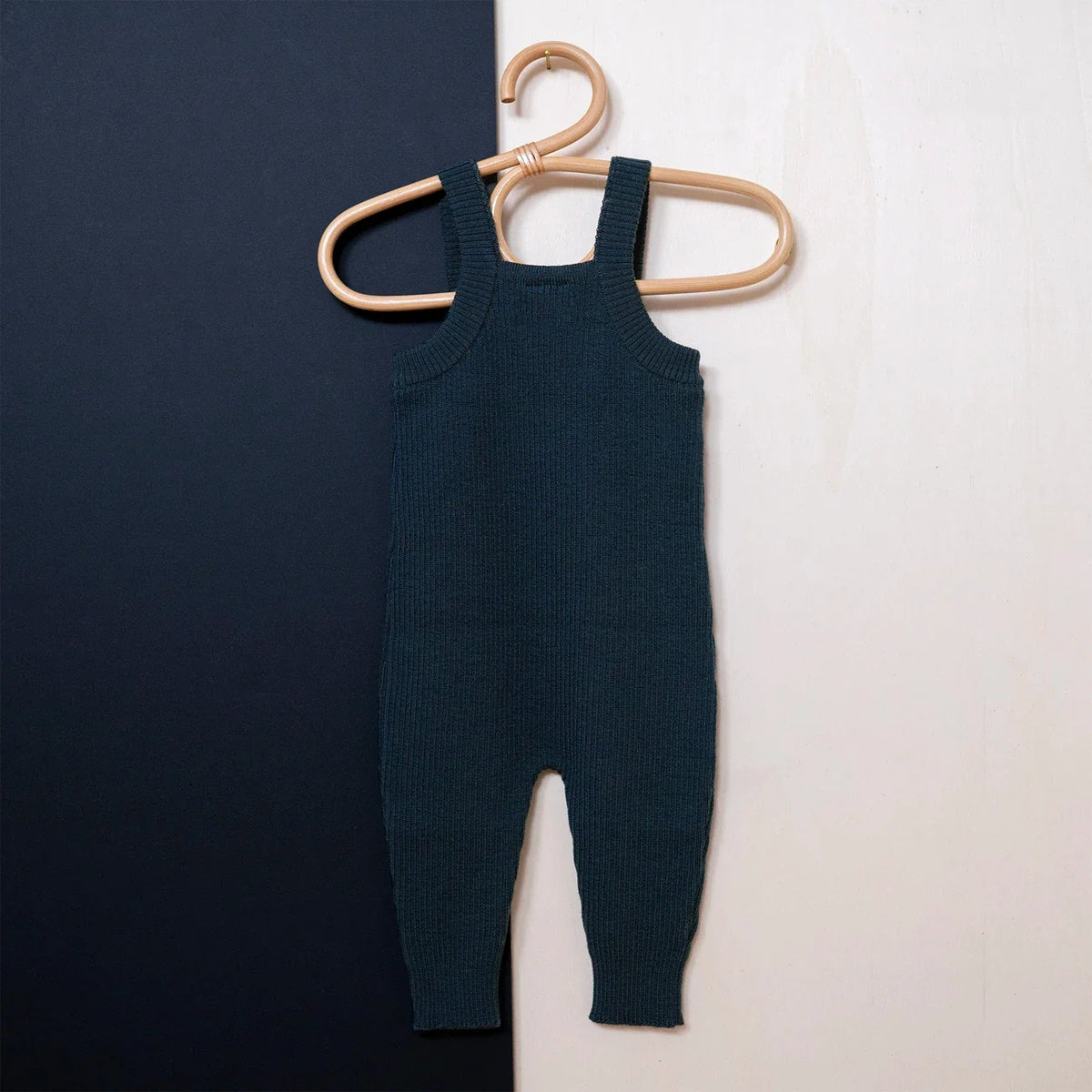 THE WOOLLY BABY JUMPSUIT - new petrol