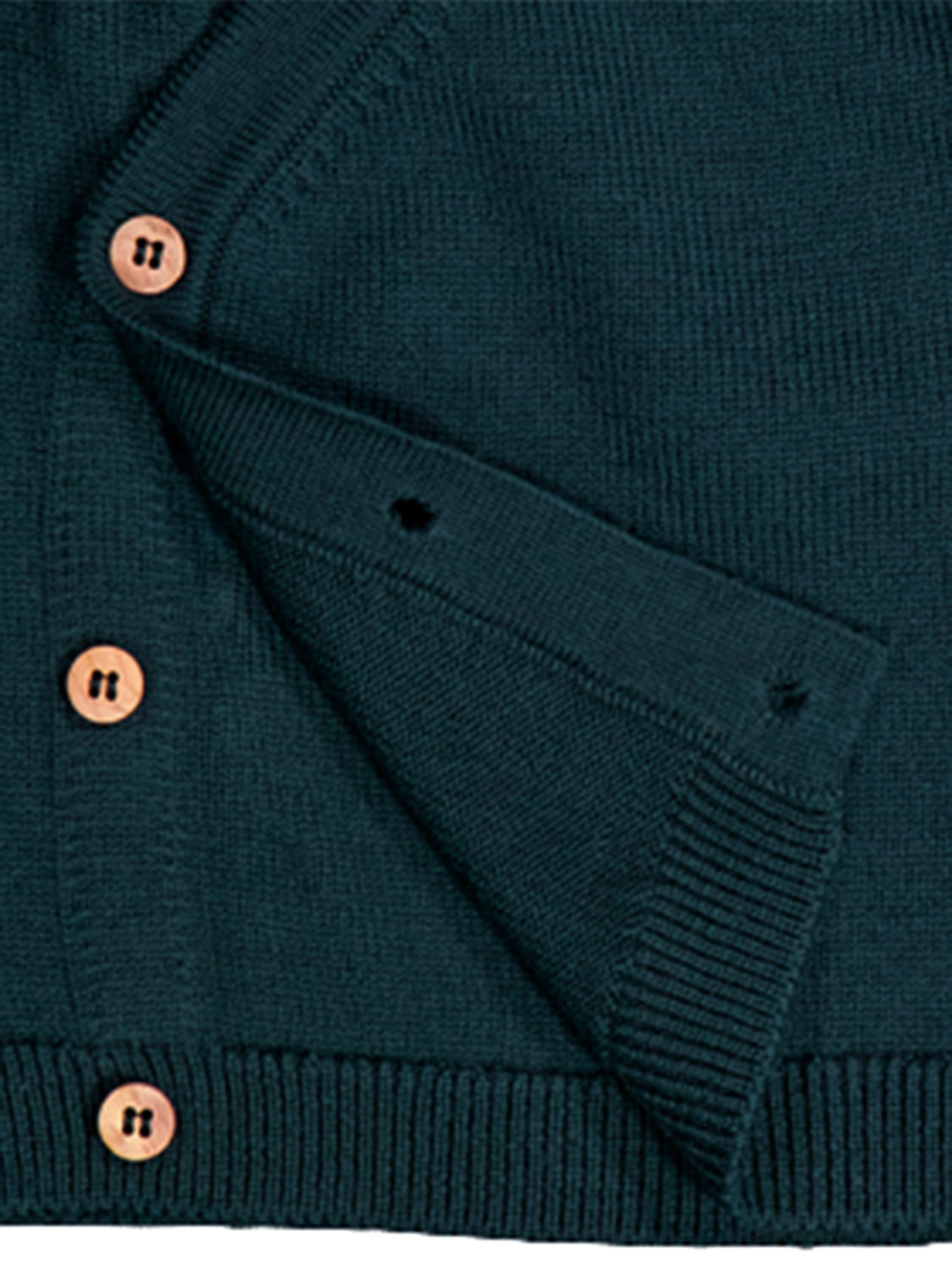 THE WOOLLY BABY JACKET - new petrol
