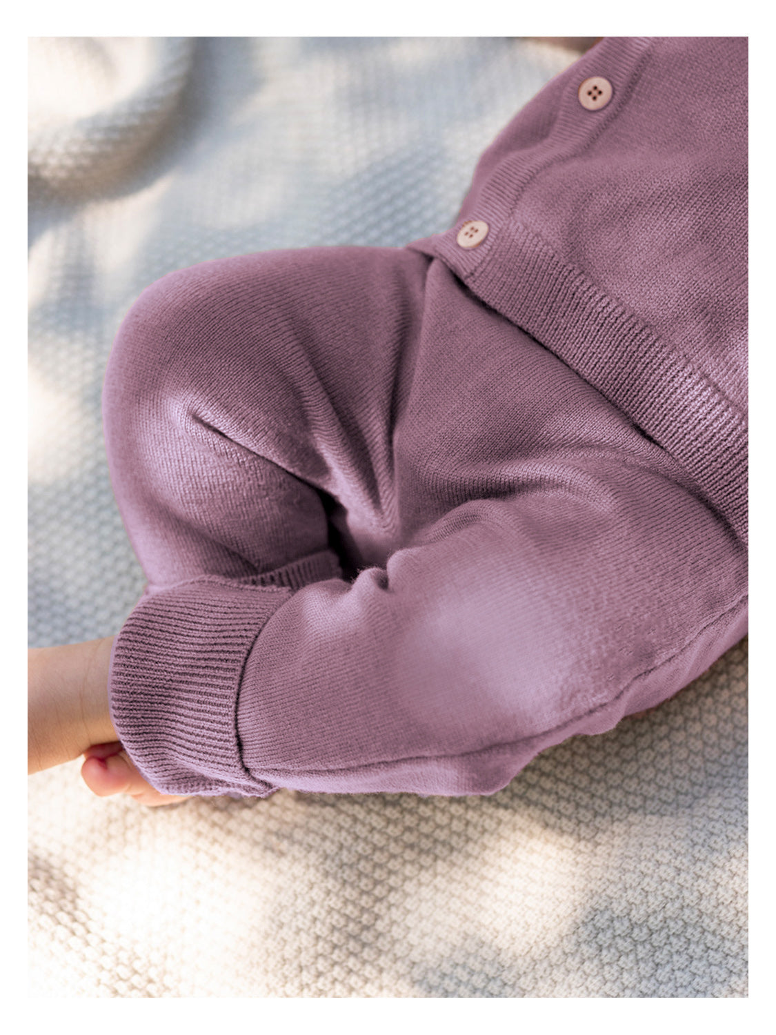 THE WOOLLY BABY PANTS - mauve