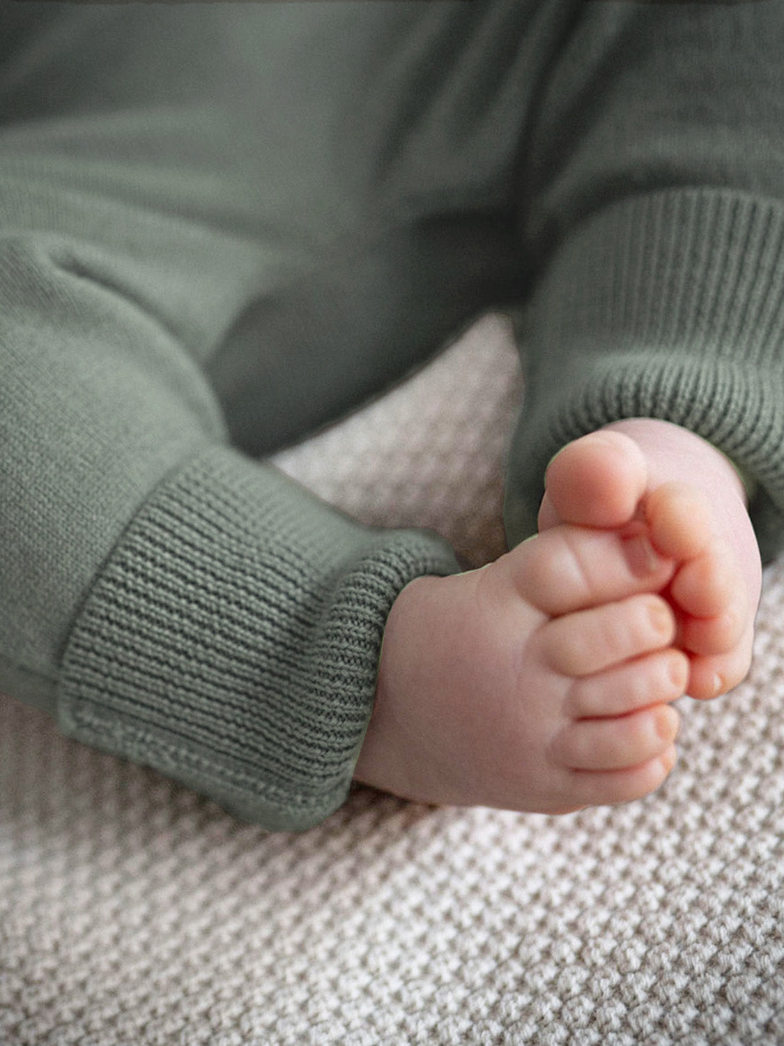 THE WOOLLY BABY PANTS - sage