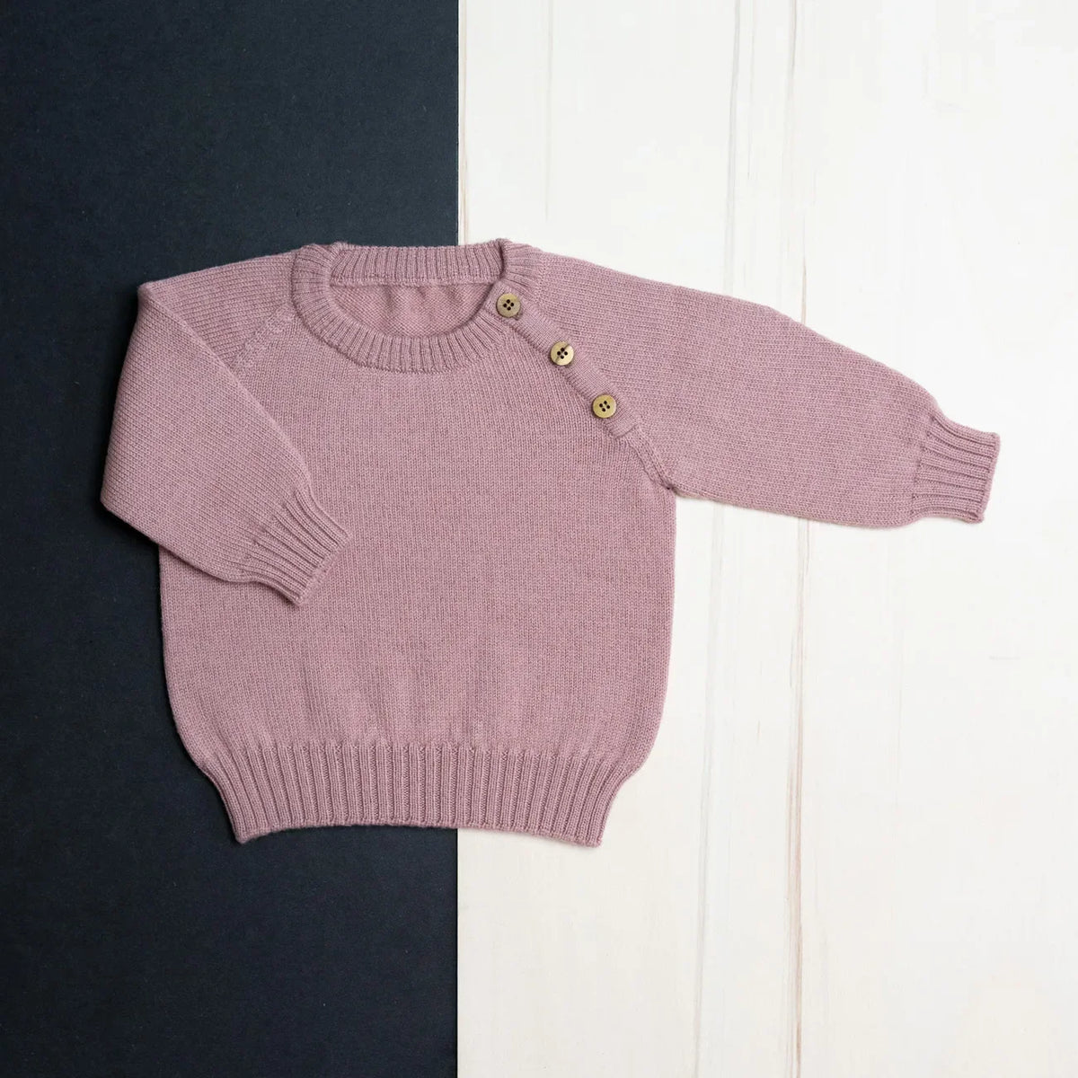 THE WOOLLY BABY SWEATER - rose