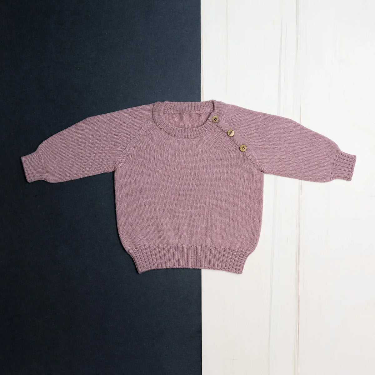 THE WOOLLY BABY SWEATER - rose