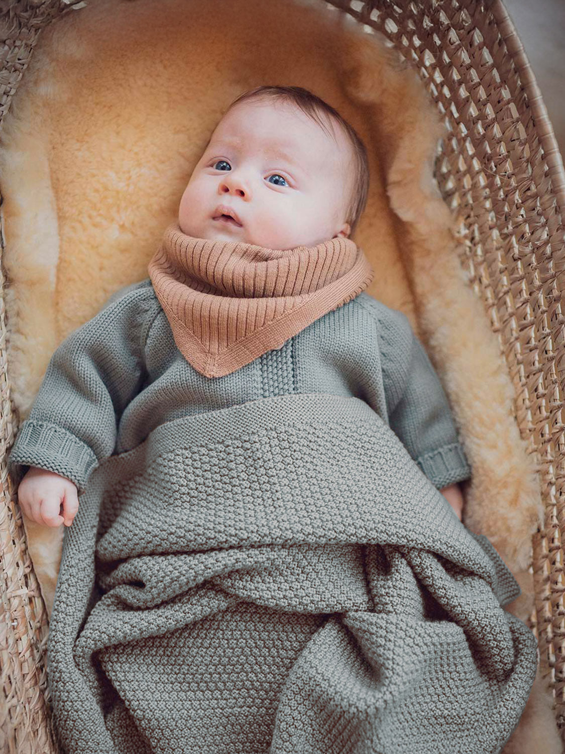 THE WOOLLY BLANKET - sage