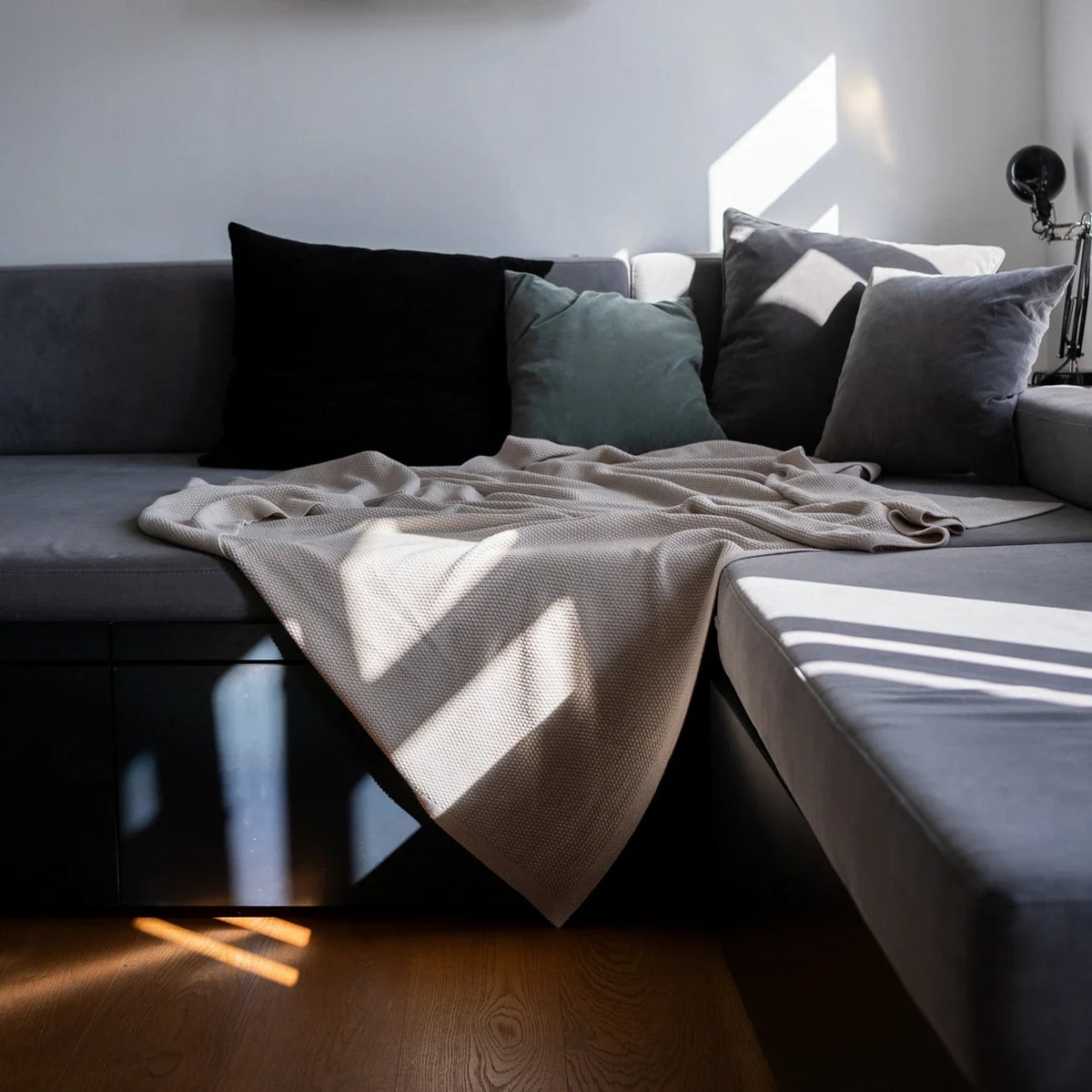 THE WOOLLY FAMILY BLANKET - cappuccino