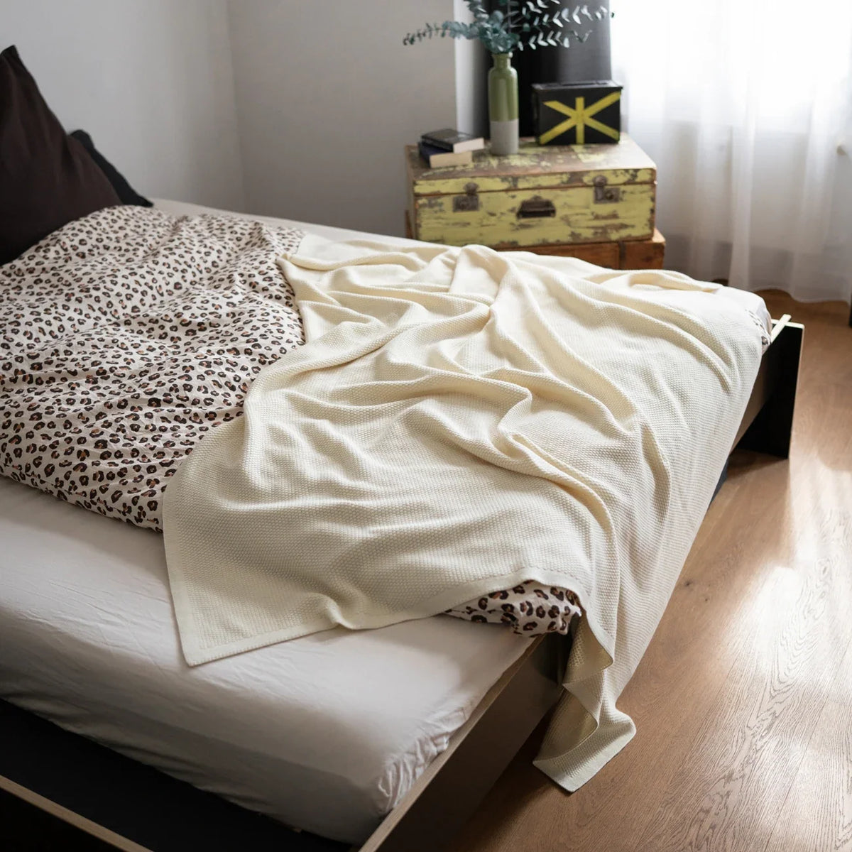 THE WOOLLY FAMILY BLANKET - cloud grey