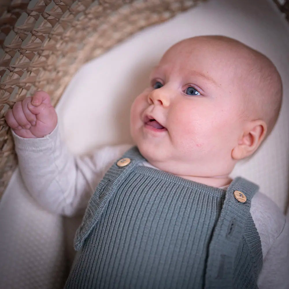THE WOOLLY BABY JUMPSUIT - sage