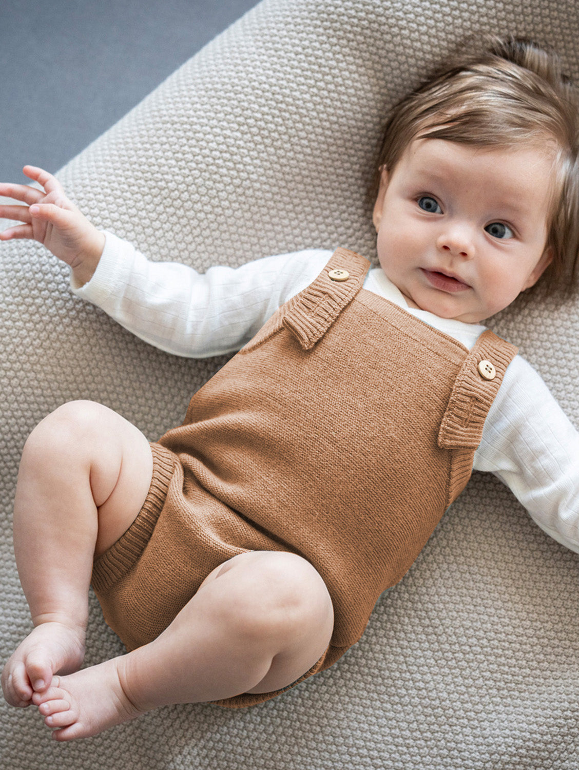 THE WOOLLY ROMPER - camel