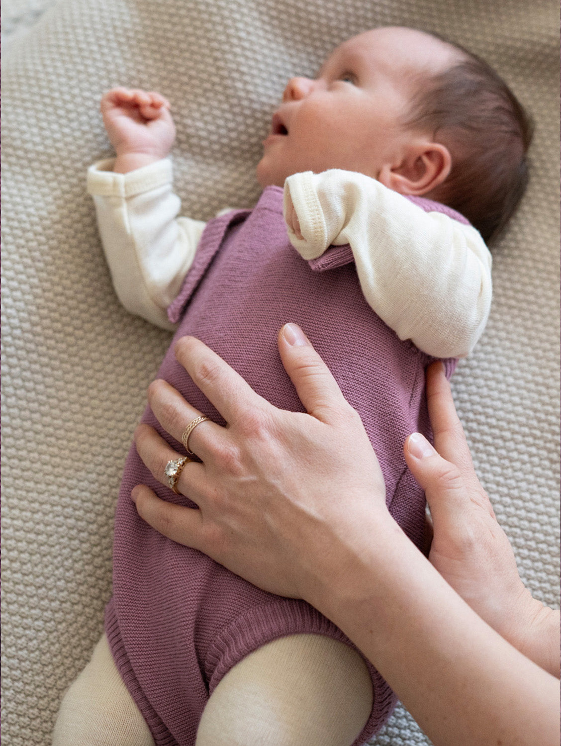 THE WOOLLY ROMPER - mauve